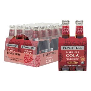 Fever Tree Distillers Cola - Premium Quality Mixer - Refreshing Beverage for Cocktails & Mocktails. Naturally Sourced Ingredients, No Artificial Sweeteners or Colors - 200 ML Bottles - Pack of 24